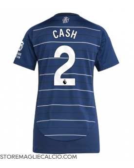 Aston Villa Matty Cash #2 Maglia Gara Terza Repliche 2024-25 Donna Maniche Corte